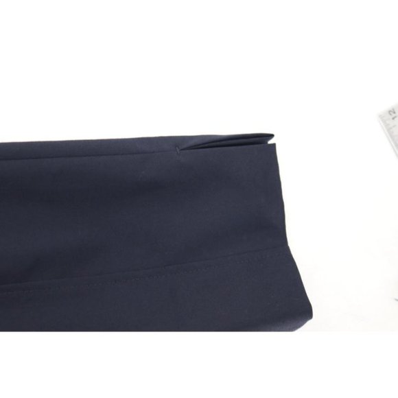 Tory burch pants women's 2 Caliie skinny ankle cotton blend blue gold logo - Picture 10 of 14